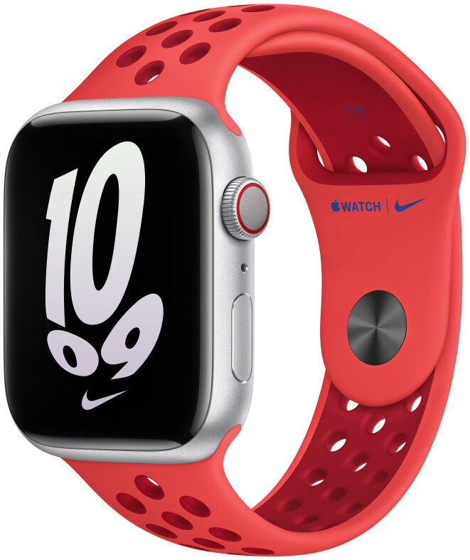 Origineel Apple Watch 49MM/45MM/44MM/42MM Nike Sport Bandje Rood afbeelding 1