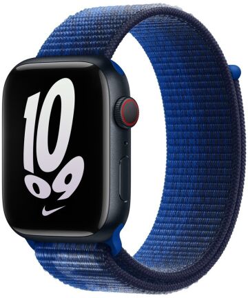 Origineel Apple Watch 49/45/44/42MM Nike Geweven Bandje Blauw Bandjes