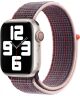 Origineel Apple Watch 41MM/40MM/38MM Geweven Sportbandje Roze / Zwart