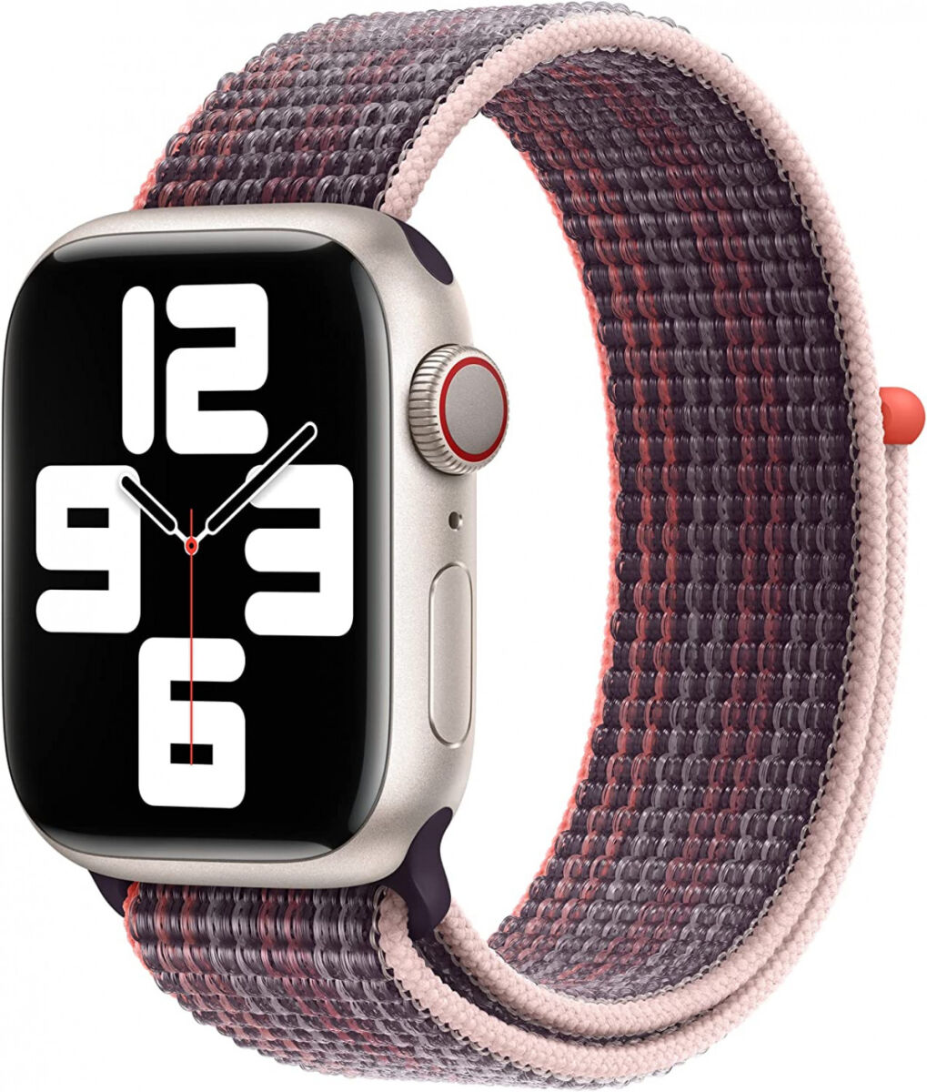 Origineel Apple Watch 41MM/40MM/38MM Geweven Sportbandje Roze / Zwart afbeelding 1