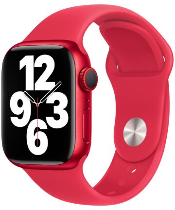 Origineel Apple Sport Band Apple Watch 1-9/SE 41/40/38MM Bandje Rood Bandjes