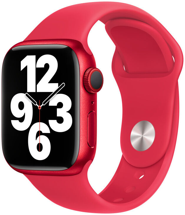 Origineel Apple Sport Band Apple Watch 1-9/SE 41/40/38MM Bandje Rood afbeelding 1