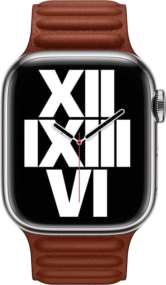 Origineel Apple Watch 41MM/40MM/38MM Leather Link Bandje Bruin S/M afbeelding 3