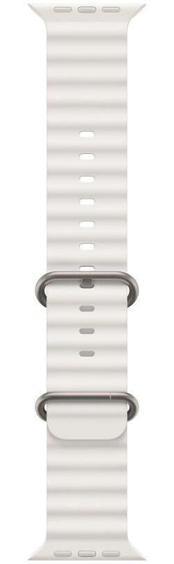 Origineel Apple Watch 49MM/45MM/44MM/42MM Ocean Bandje Wit afbeelding 2