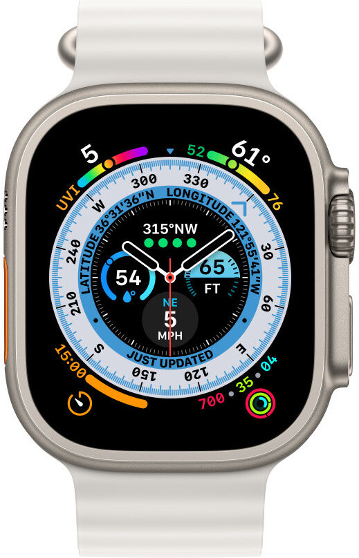 Origineel Apple Watch 49MM/45MM/44MM/42MM Ocean Bandje Wit afbeelding 3