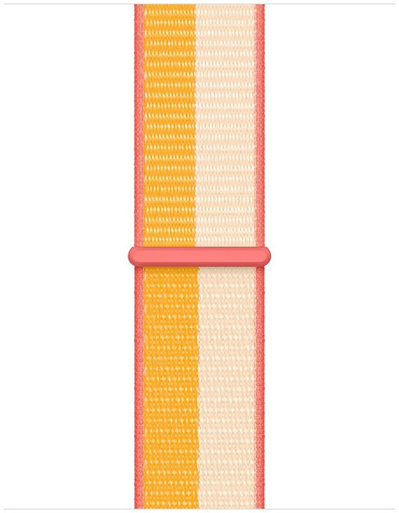 Origineel Apple Watch 49/45/44/42MM Geweven Sportbandje Geel / Wit afbeelding 2
