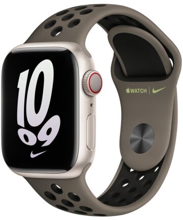Origineel Apple Watch 41MM/40MM/38MM Nike Sport Bandje Olive / Zwart Bandjes