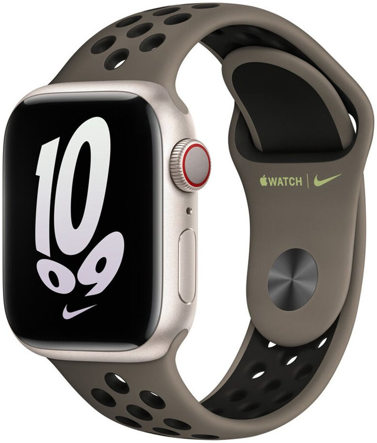 Origineel Apple Watch 41MM/40MM/38MM Nike Sport Bandje Olive / Zwart afbeelding 1