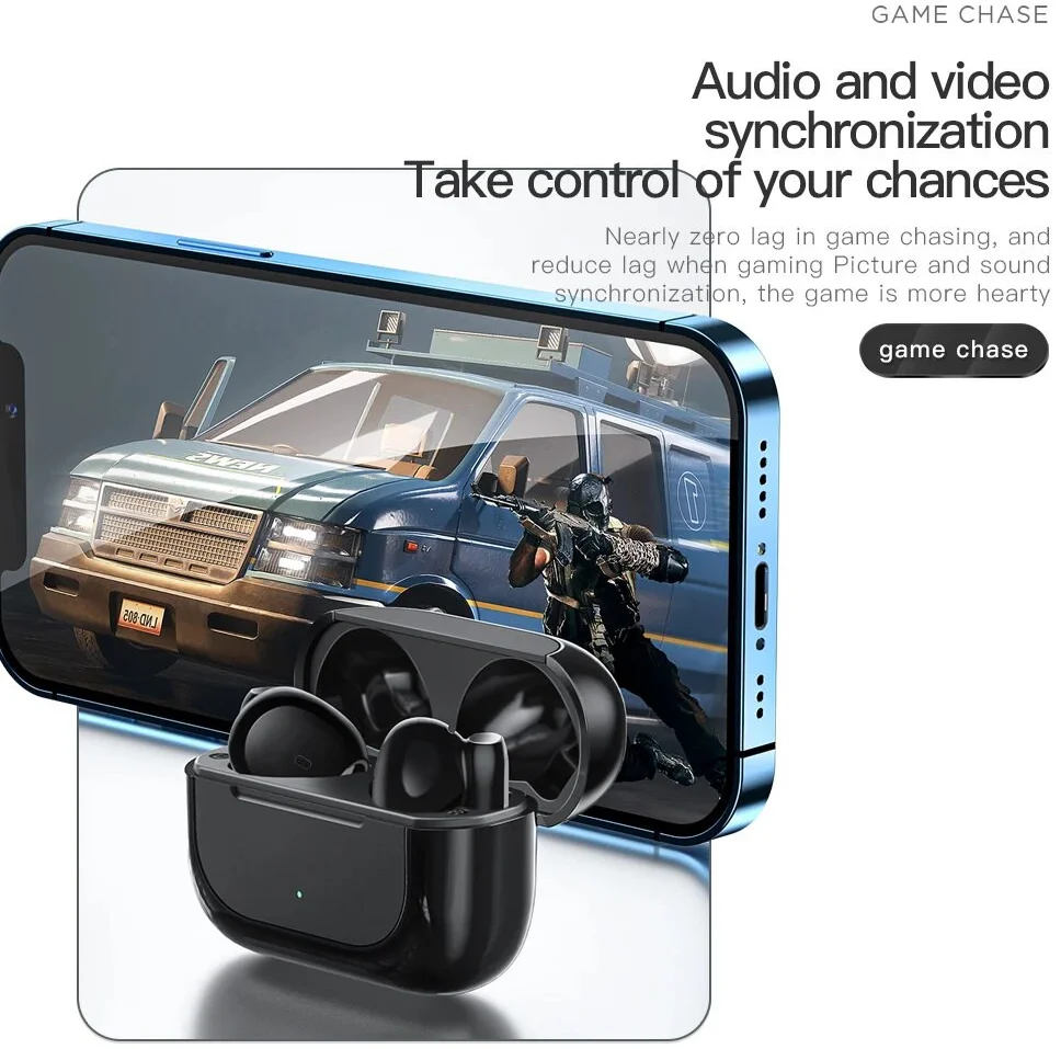 Essager E60 TWS Headset IPX5 Draadloze Bluetooth HiFi Oordopjes Wit afbeelding 6