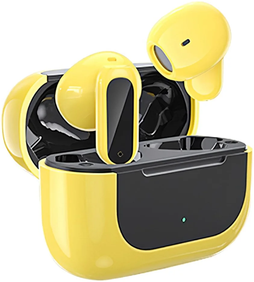 Essager E60 TWS Headset IPX5 Draadloze Bluetooth HiFi Oordopjes Geel afbeelding 1