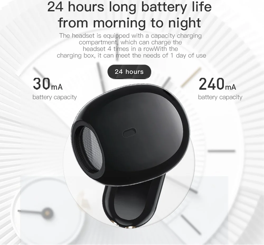 Essager E60 TWS Headset IPX5 Draadloze Bluetooth HiFi Oordopjes Geel afbeelding 4