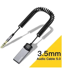 Essager USB naar 3.5mm Jack Bluetooth 5.0 Audio Ontvanger Grijs