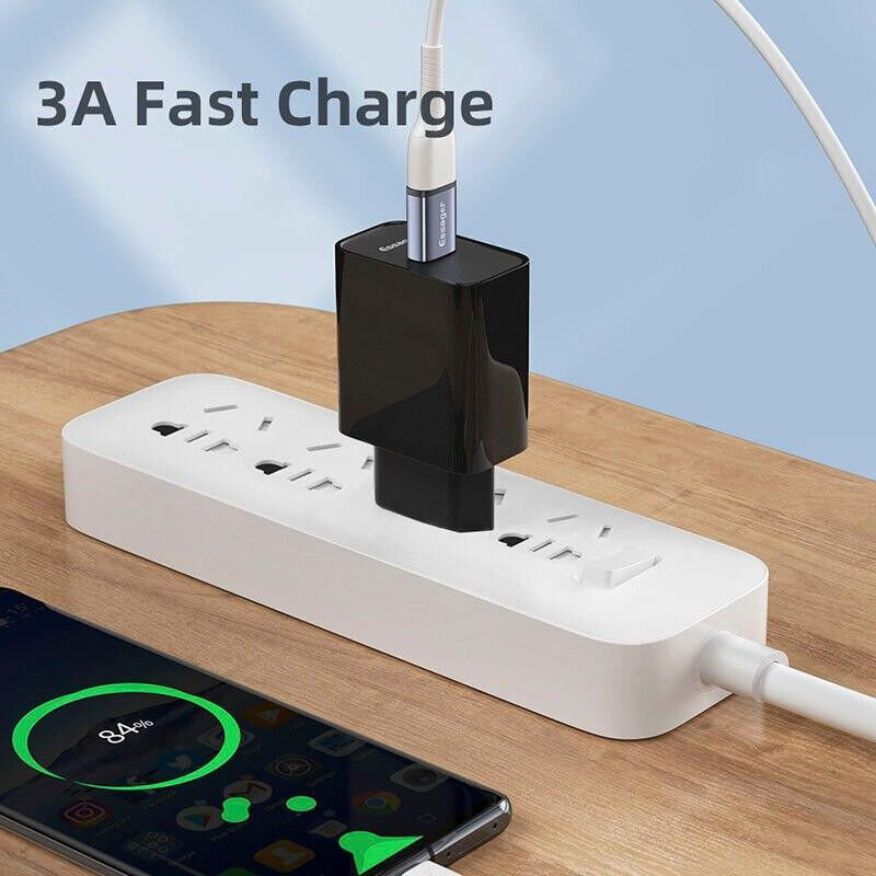 Essager 3A USB 3.0 naar USB-C Converter/Adapter met Koord Grijs afbeelding 3
