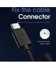 Essager 3A USB naar USB-C Fast Charge Oplaad Kabel 2M Zwart