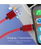Essager 2.4A USB naar Micro-USB Fast Charge Oplaad Kabel 1M Rood