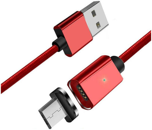 Essager 2.4A USB naar Micro-USB Fast Charge Oplaad Kabel 2M Rood afbeelding 1
