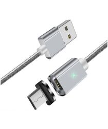 Essager 2.4A USB naar Micro-USB Fast Charge Oplaad Kabel 2M Zilver