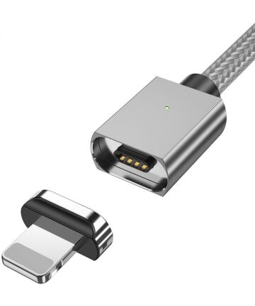 Essager 3A USB naar Lightning Fast Charge Oplaad Kabel 1M Zilver Kabels
