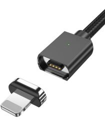 Essager 3A USB naar Lightning Fast Charge Oplaad Kabel 2M Zwart