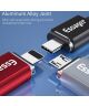 Essager 3A USB naar Lightning Fast Charge Oplaad Kabel 2M Rood