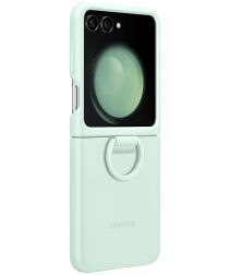 Origineel Samsung Galaxy Z Flip 5 Hoesje Silicone Case Ring Mint
