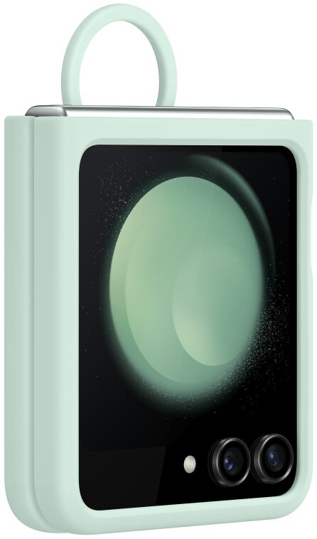 Origineel Samsung Galaxy Z Flip 5 Hoesje Silicone Case Ring Mint afbeelding 4