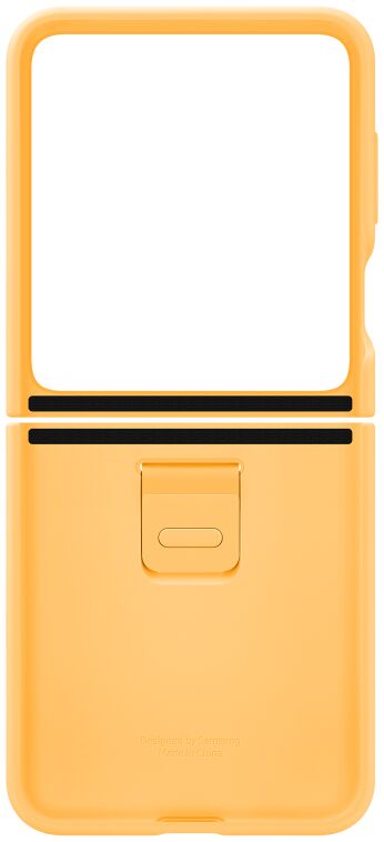 Origineel Samsung Galaxy Z Flip 5 Hoesje Silicone Case Ring Oranje afbeelding 6