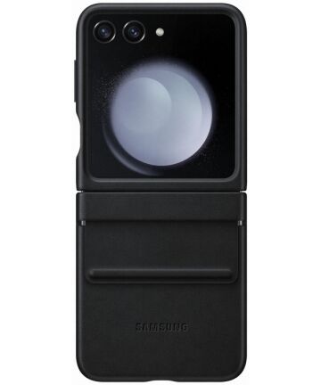 Origineel Samsung Galaxy Z Flip 5 Hoesje Flap ECO-Leather Case Zwart Hoesjes