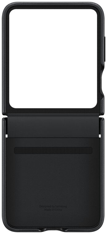 Origineel Samsung Galaxy Z Flip 5 Hoesje Flap ECO-Leather Case Zwart afbeelding 6
