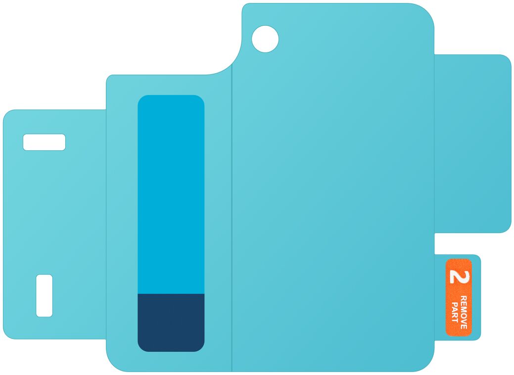 Originele Samsung Galaxy Z Flip 5 Screenprotector Display Folie 2-Pack afbeelding 3