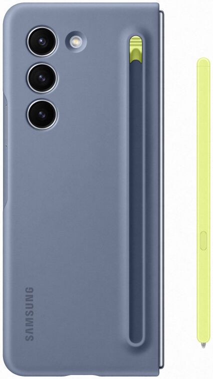 Origineel Samsung Galaxy Z Fold 5 Hoesje Slim S-Pen Case Blue afbeelding 2