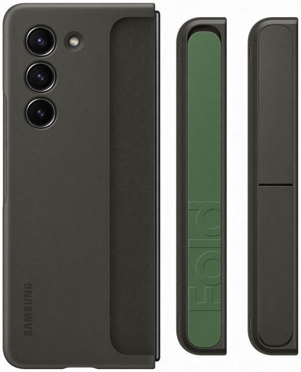 Origineel Samsung Galaxy Z Fold 5 Hoesje Standing Case Strap Graphite afbeelding 5