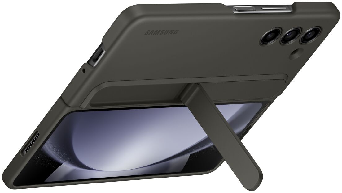Origineel Samsung Galaxy Z Fold 5 Hoesje Standing Case Strap Graphite afbeelding 3