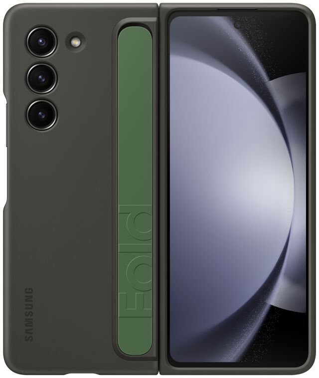 Origineel Samsung Galaxy Z Fold 5 Hoesje Standing Case Strap Graphite afbeelding 1