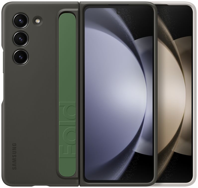 Origineel Samsung Galaxy Z Fold 5 Hoesje Standing Case Strap Graphite afbeelding 8