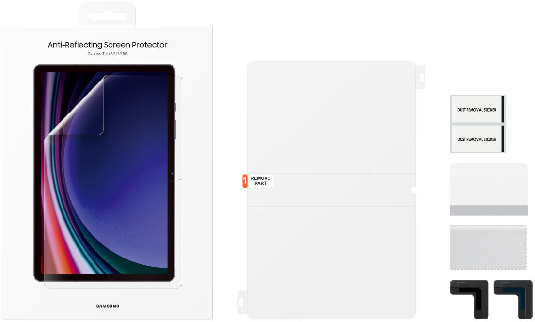 Originele Samsung Galaxy Tab S9 / S9 FE Screen Protector Display Folie afbeelding 4