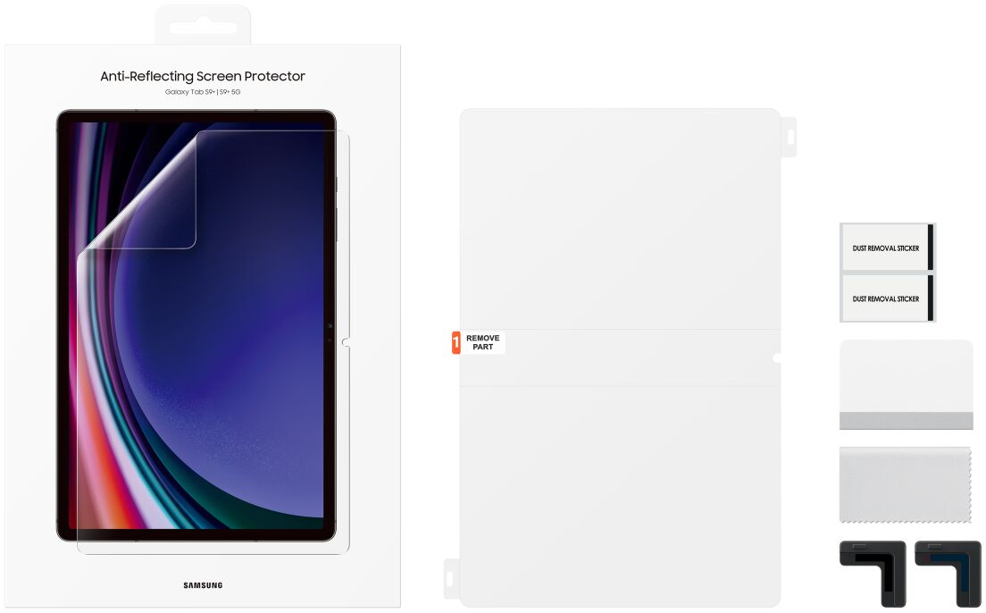 Originele Samsung Tab S10+ S9+ / S9 FE+ Screen Protector Display Folie afbeelding 5