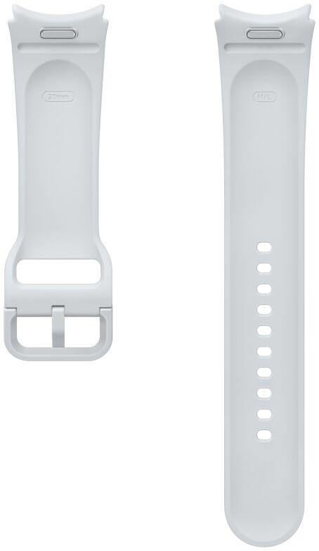 Origineel Samsung Galaxy Watch Bandje 20MM Sport Band - Maat M/L - Zilver afbeelding 4
