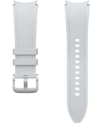 Origineel Samsung Galaxy Watch Bandje 20MM - Duurzaam Leer - Maat S/M - Zilver