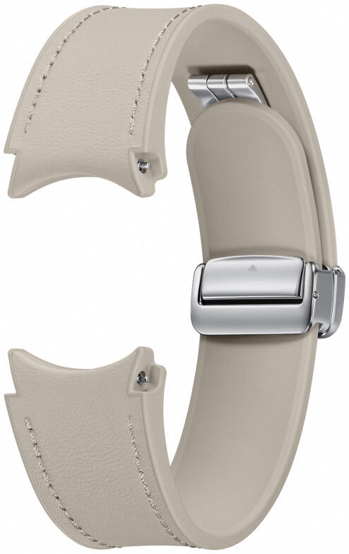 Origineel Samsung Galaxy Watch Bandje 20MM - D-Buckle Leer - (M/L) Beige afbeelding 1
