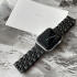 Apple Watch Bandje - 1-10/SE/Ultra - 49/46/45/44/42MM - Roestvrij Staal - Zwart afbeelding 2