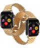 Apple Watch Bandje - 1-9/SE 41MM/40MM/38MM - Honingraat - RVS - Goud