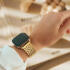 Apple Watch Bandje - 1-10/SE/Ultra - 49/46/45/44/42MM - Honingraat RVS -Goud afbeelding 4