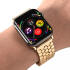 Apple Watch Bandje - 1-10/SE/Ultra - 49/46/45/44/42MM - Honingraat RVS -Goud afbeelding 3