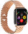 Apple Watch Bandje - 1-10/SE/Ultra - 49/46/45/44/42MM - Honingraat RVS - Roze afbeelding 6