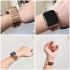 Apple Watch Bandje - 1-10/SE/Ultra - 49/46/45/44/42MM - Honingraat RVS - Roze afbeelding 4