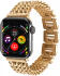 Apple Watch Bandje - 1-10/SE - 42MM/41MM/40MM/38MM - Gevlochten - Staal - Goud afbeelding 1