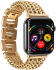 Apple Watch Bandje - 1-10/SE - 42MM/41MM/40MM/38MM - Gevlochten - Staal - Goud afbeelding 6