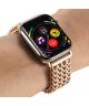 Apple Watch Bandje - 1-9/SE 41MM/40MM/38MM - Gevlochten - Stalen - Roze Goud