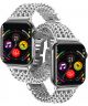 Apple Watch Bandje - 1-10/SE - 42MM/41MM/40MM/38MM - Gevlochten - Staal - Zilver